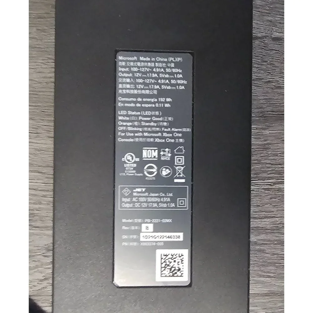Microsoft Original Power Supply Power Brick‎ AC Power Adapter for Xbox One